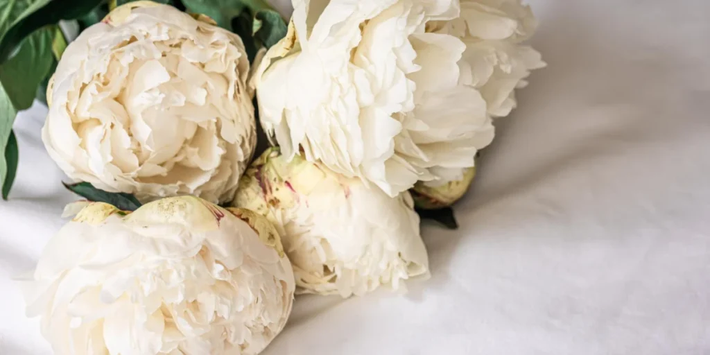 bowl of cream peony