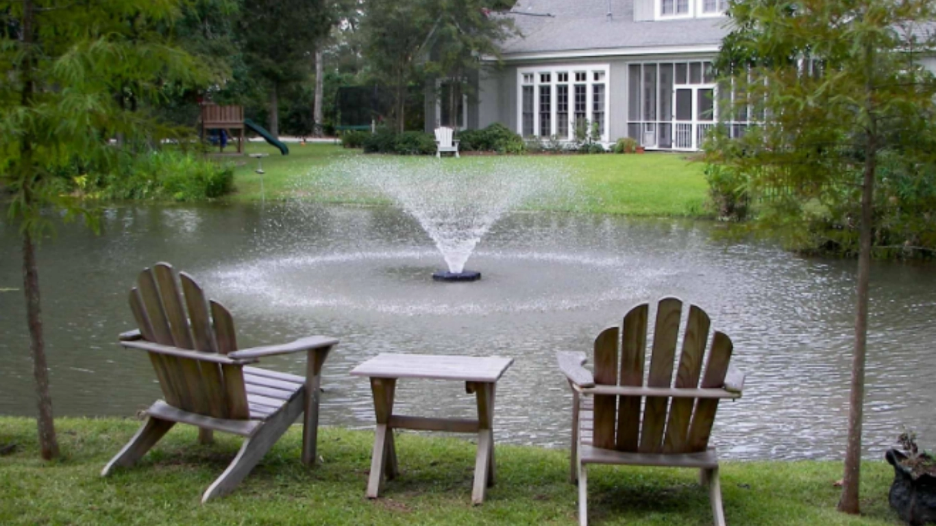 pond fountain