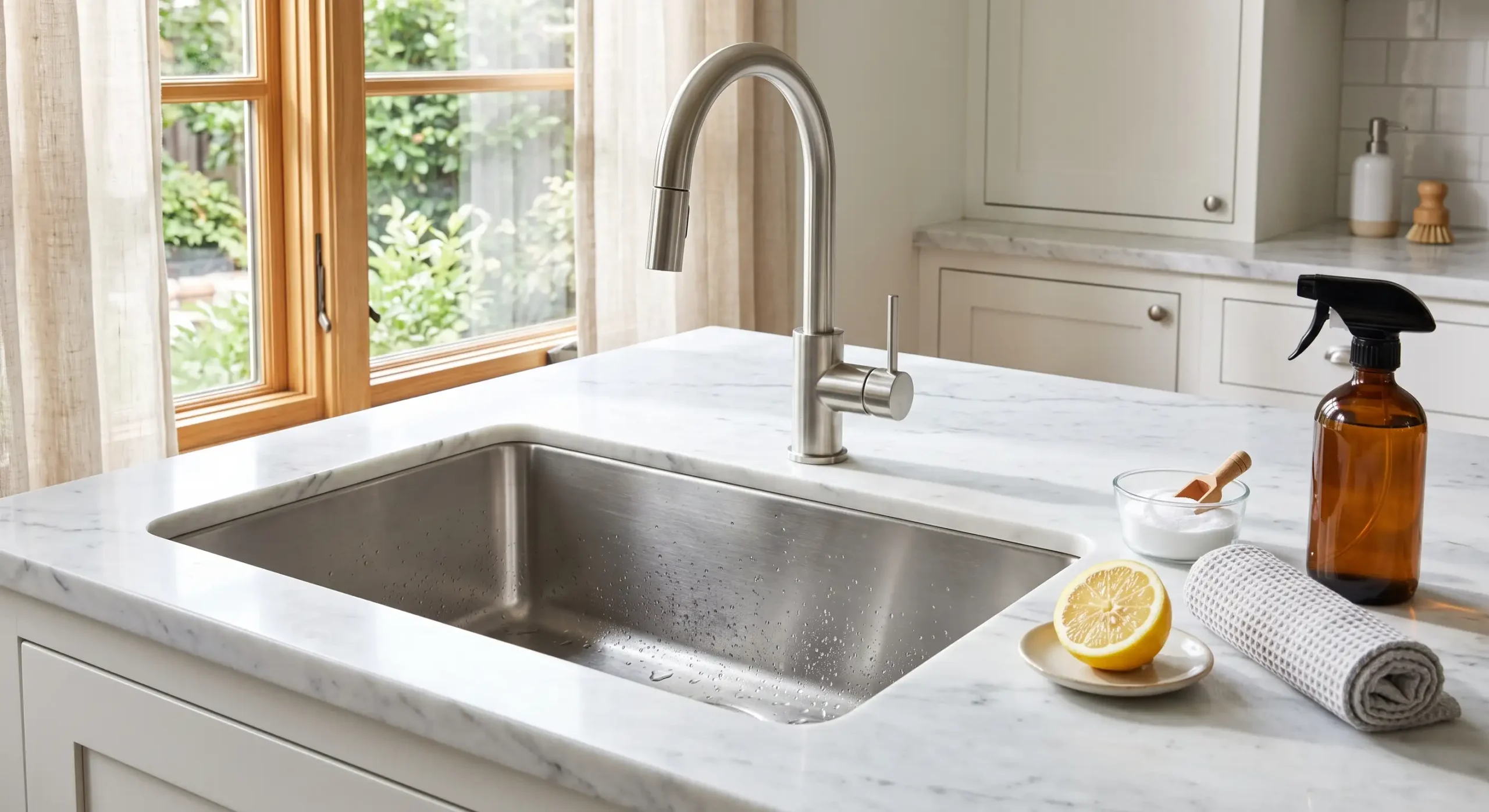 Home 1 how to clean stainless steel kitchen sink
